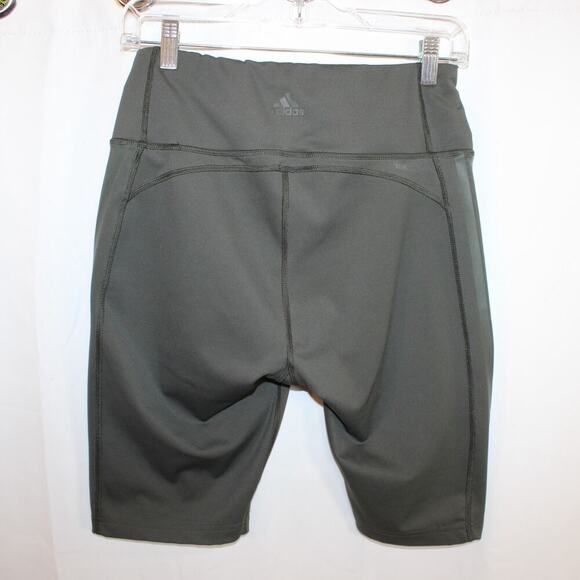 Adidas x Universal Standard Olive Green Biker Shorts Women's Size L - Picture 2 of 9